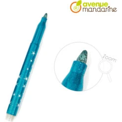 Pochette De 6 Feutres Pailletés - Avenue Mandarine -Jouets Éducatifs Boutique amcc029 2