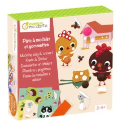 Coffret Créatif, Pâte à Modeler Et Gommettes - Avenue Mandarine