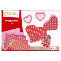 Boîte Décorative Kit Amour - Décopatch