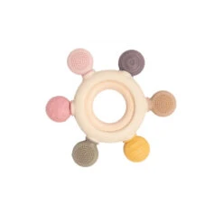 Anneau Multisensoriel En Bois Et Silicone - Bo Jungle