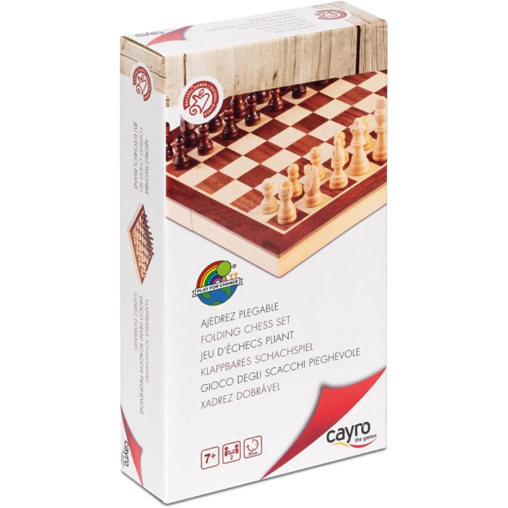 Jeu D'échecs Pliable En Bois - Cayro The Games 4 Jeu D'échecs Pliable En Bois - Cayro The Games – Image 2