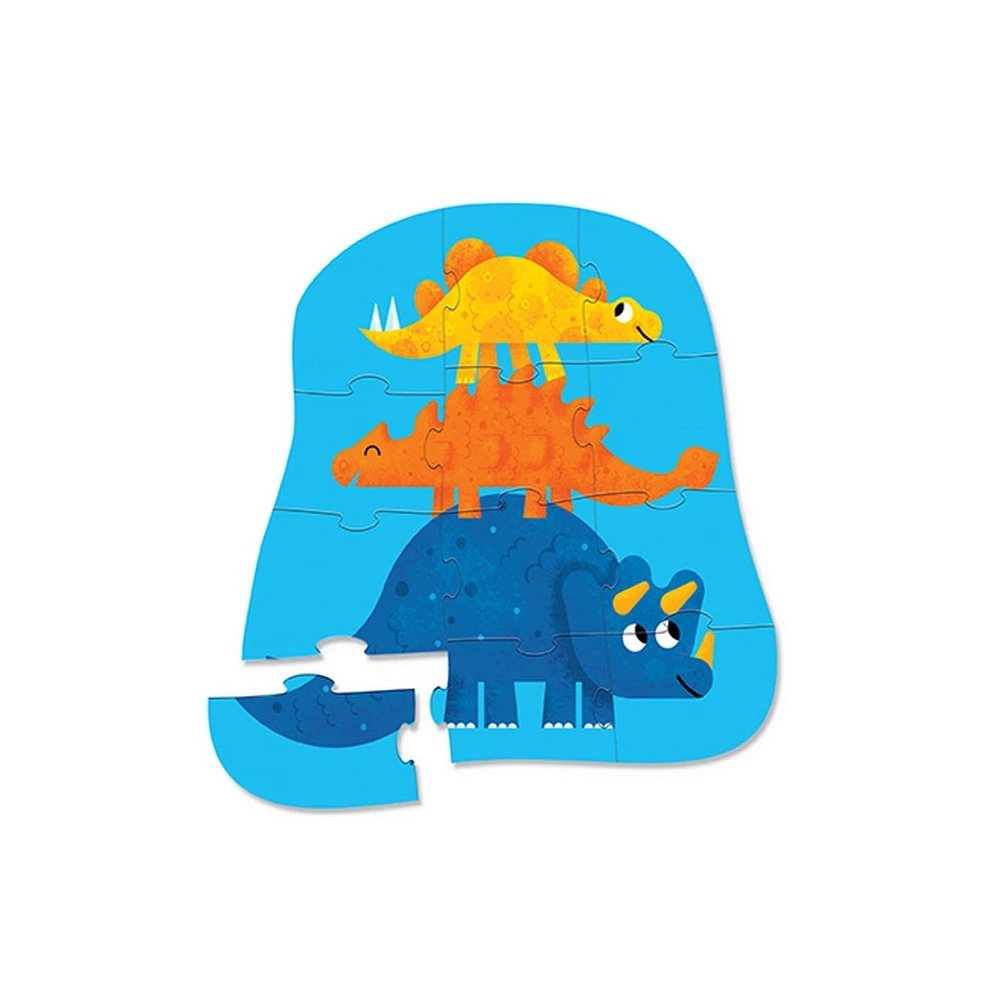 Mini Puzzle Les Amis Dinosaures, 12 Pièces - Crocodile Creek 3 Mini Puzzle Les Amis Dinosaures, 12 Pièces - Crocodile Creek