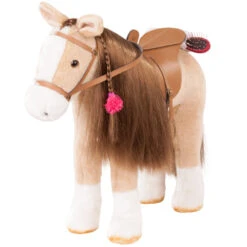 Cheval Brun Clair En Peluche - Götz