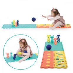 Coffret D'activités Avec Quilles, Formes Et Dalles - Ludi -Jouets Éducatifs Boutique coffret d activites tapis quilles formes ludi 2