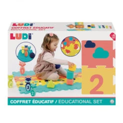 Coffret D'activités Avec Quilles, Formes Et Dalles - Ludi -Jouets Éducatifs Boutique coffret d activites tapis quilles formes ludi 3