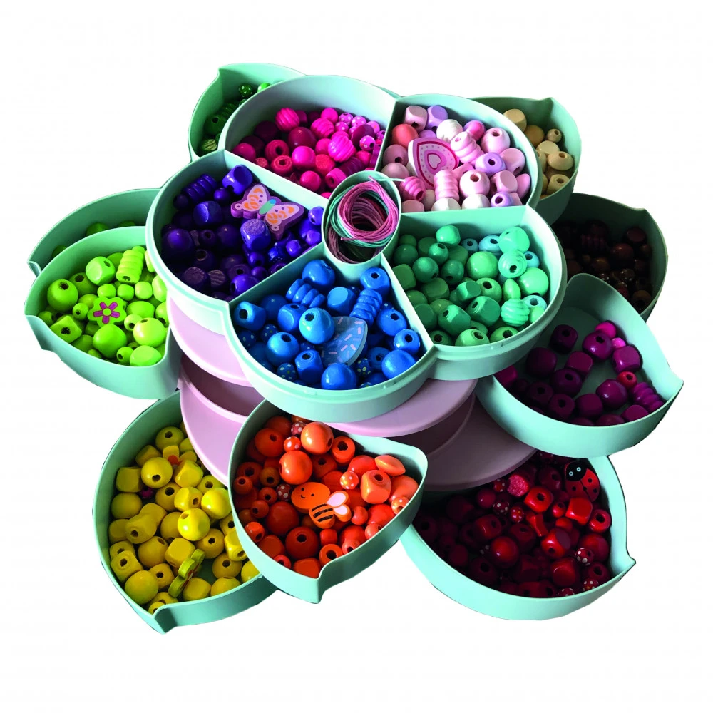 Coffret Fleur, 1000 Perles En Bois - Au Sycomore 4 Coffret Fleur, 1000 Perles En Bois - Au Sycomore – Image 2