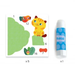 Collage Des Petits Copains Au Jardin - Djeco -Jouets Éducatifs Boutique collages des petits copains au jardin djeco 1