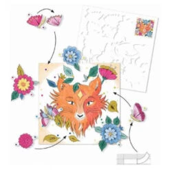 Coloriage Surprise 3D, En Forêt - Djeco -Jouets Éducatifs Boutique coloriage surprise 3d en foret djeco 1