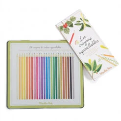 24 Crayons De Couleur Aquarellables - Moulin Roty -Jouets Éducatifs Boutique crayons aquarellables moulin roty 2