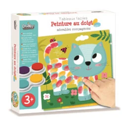 Tableaux Faciles, Peintures Au Doigt, Adorables Compagnons - Crea Lign