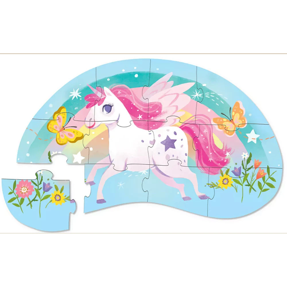 Mini-Puzzle, Gentille Licorne 12 Pièces - Crocodile Creek 4 Mini-Puzzle, Gentille Licorne 12 Pièces - Crocodile Creek – Image 2