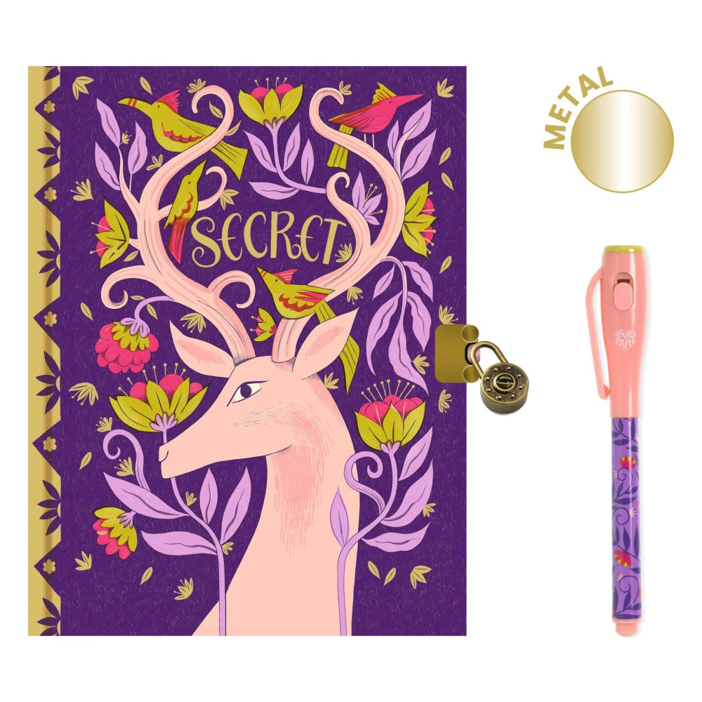 Carnet Secret Avec Feutre Magique Melissa, Lovely Paper - Djeco 3 Carnet Secret Avec Feutre Magique Melissa, Lovely Paper - Djeco
