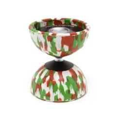 Diabolo Arlequin Medium Blanc, Rouge Et Vert - Mister Babache