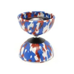 Diabolo Arlequin Médium Bleu, Rouge Et Blanc - Mister Babache