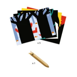 Cartes à Gratter, Animaux à Découvrir - Djeco -Jouets Éducatifs Boutique dj0041 cartes a gratter 3