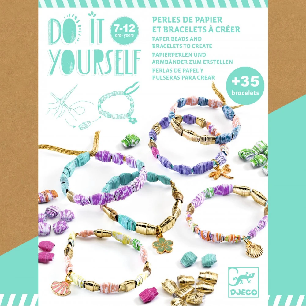 Chics Et Dorés, Bracelets à Créer, Do It Yourself - Djeco 3 Chics Et Dorés, Bracelets à Créer, Do It Yourself - Djeco