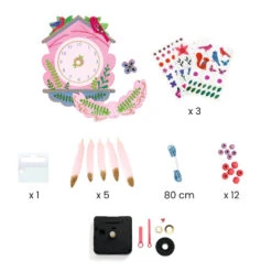 Coucou, Horloge à Construire, Do It Yourself - Djeco -Jouets Éducatifs Boutique dj7979 2