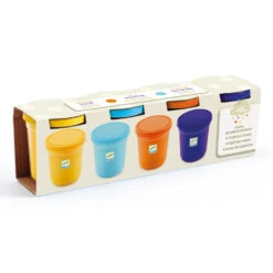 Pâte à Modeler, 4 Pots Nature - Djeco