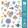 Stickers Papier, Interstellaire - Djeco -Jouets Éducatifs Boutique dj9270 stickers interstellaire djeco