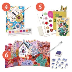 Coffret Multi-activités, Flower Box, Le Jardin Des Fleurs - Djeco -Jouets Éducatifs Boutique dj9330 flower box 2