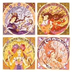 Inspired By, Divines De Mucha, Tableaux à Pailleter - Djeco -Jouets Éducatifs Boutique dj9383 divines mucha djeco 4