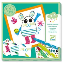 Ensemble, Coloriage Animaux Rigolos - Djeco