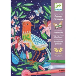 Coffret Créatif Feutres Pinceaux, Au Jardin - Djeco