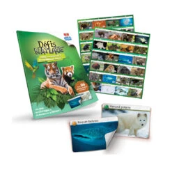 Défis Nature, Album Avec Autocollants, Les Animaux Du Monde - Bioviva -Jouets Éducatifs Boutique grn2840 2