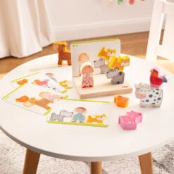 Jeu à Empiler 3D, A La Ferme - HaBa -Jouets Éducatifs Boutique haba306707 jeu a empiler 3d a la ferme 2