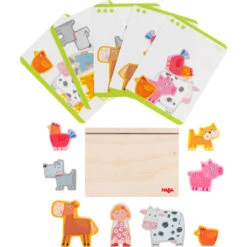 Jeu à Empiler 3D, A La Ferme - HaBa -Jouets Éducatifs Boutique haba306707 jeu a empiler 3d a la ferme 3
