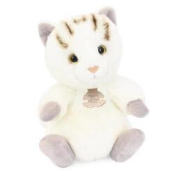 Peluche Chat Blanc Tigré - Histoire D'ours