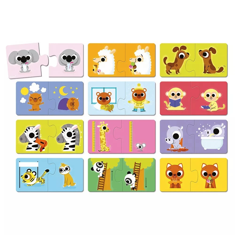 Puzzles Les Contraires - Janod 4 Puzzles Les Contraires - Janod – Image 2