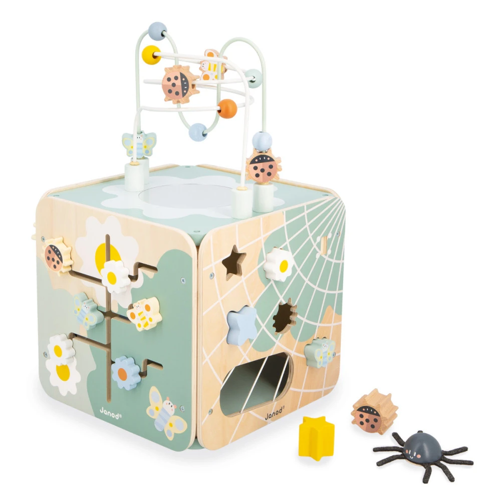 Maxi Cube Multi-activités, Sweet Cocoon - Janod 4 Maxi Cube Multi-activités, Sweet Cocoon - Janod – Image 2