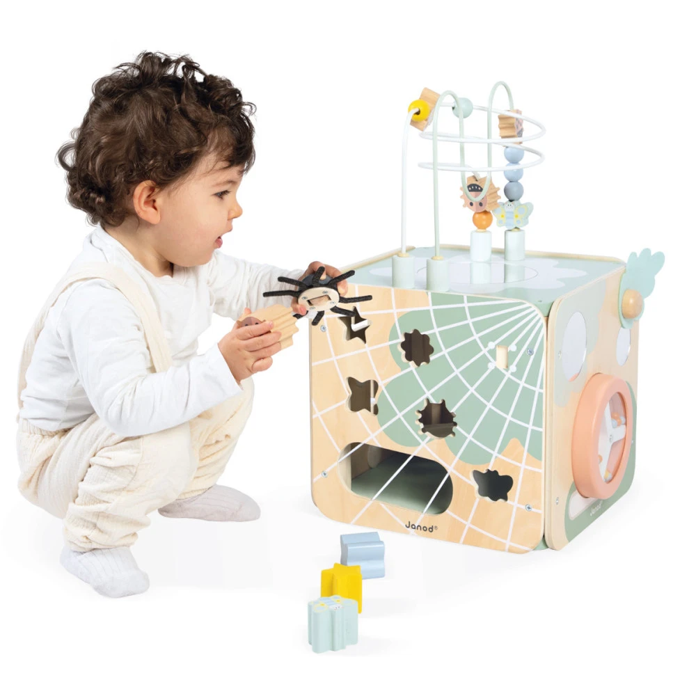 Maxi Cube Multi-activités, Sweet Cocoon - Janod 6 Maxi Cube Multi-activités, Sweet Cocoon - Janod – Image 4