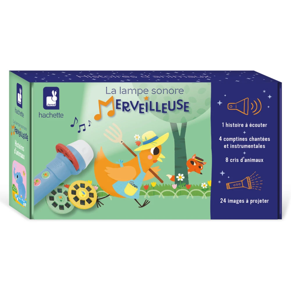 Lampe Sonore Merveilleuse, Lampe à Histoires, Les Animaux - Janod 3 Lampe Sonore Merveilleuse, Lampe à Histoires, Les Animaux - Janod