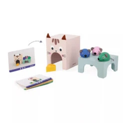 Se Repérer Dans L'Espace, Chat Et Souris - Janod -Jouets Éducatifs Boutique jan5078 se reperer dans l espace chat et souris 5