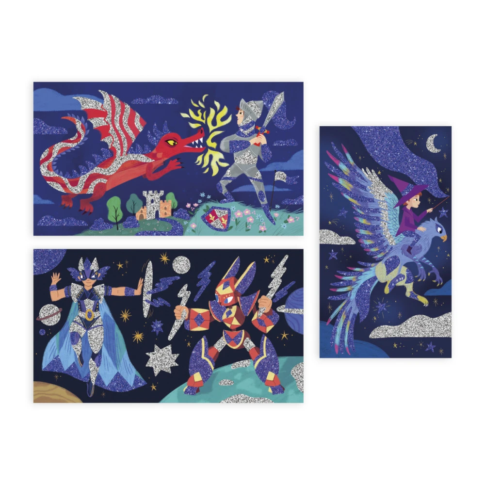 Kit Créatif, Paillettes Héros - Janod 4 Kit Créatif, Paillettes Héros - Janod – Image 2