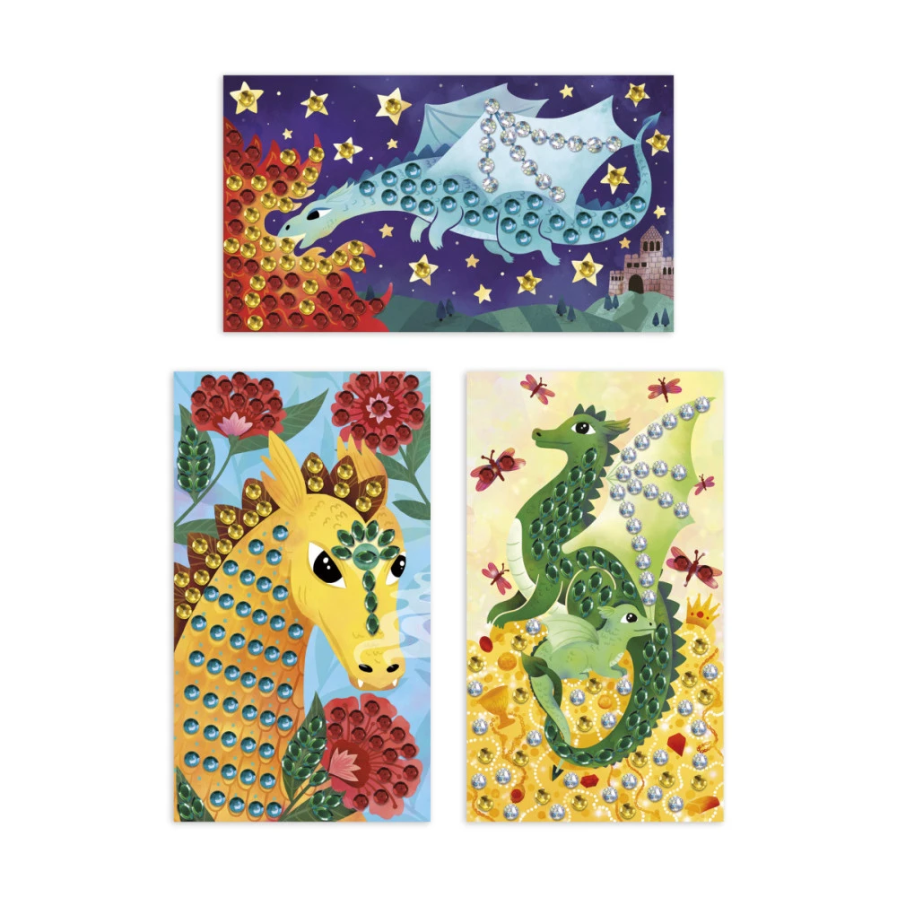 Kit Créatif, Sequins à Coller, Dragons - Janod 4 Kit Créatif, Sequins à Coller, Dragons - Janod – Image 2