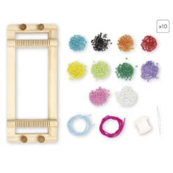 Kit Créatif, 13 Bijoux Pop En Perles Et Un Métier à Tisser - Janod -Jouets Éducatifs Boutique jan7999 2