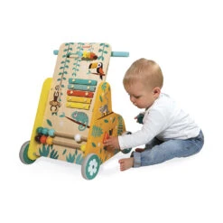 Chariot De Marche Multi-activités, Tropik - Janod -Jouets Éducatifs Boutique jan8269 chariot multiactivites tropik 2
