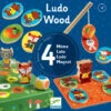 LudoWood, Coffret De 4 Jeux En Bois - Djeco -Jouets Éducatifs Boutique jeu educatif en bois ludo wood djeco