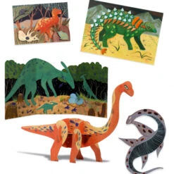 Coffret Créatif, Dino Box, Le Monde Des Dinosaures - Djeco -Jouets Éducatifs Boutique le monde des dinosaures djeco 2