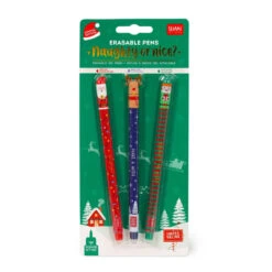 Set 3 Stylos à Encre Gel Effaçable Collection Limitée Noël - Legami -Jouets Éducatifs Boutique legaepsetkit9 1