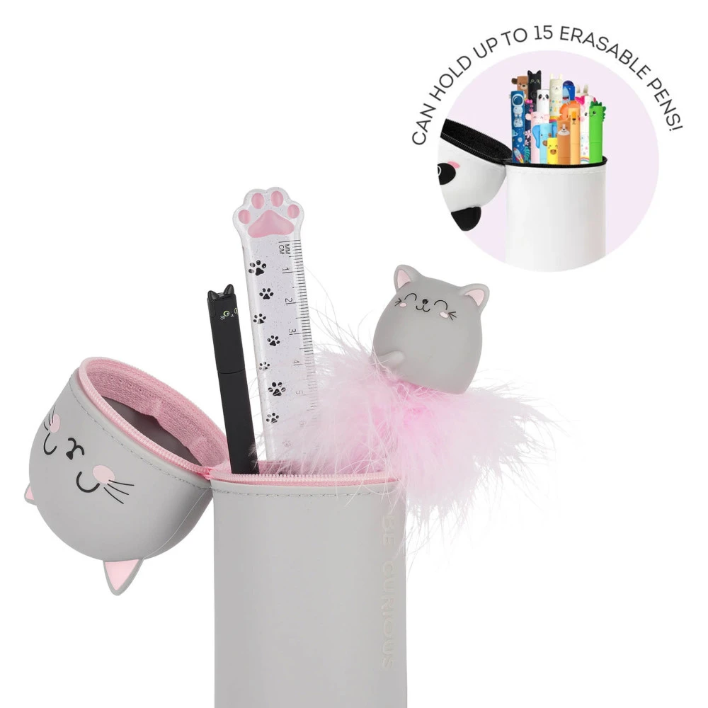 Kawaii, Trousse En Silicone Souple 2 En 1, Kitty - Legami 5 Kawaii, Trousse En Silicone Souple 2 En 1, Kitty - Legami – Image 3