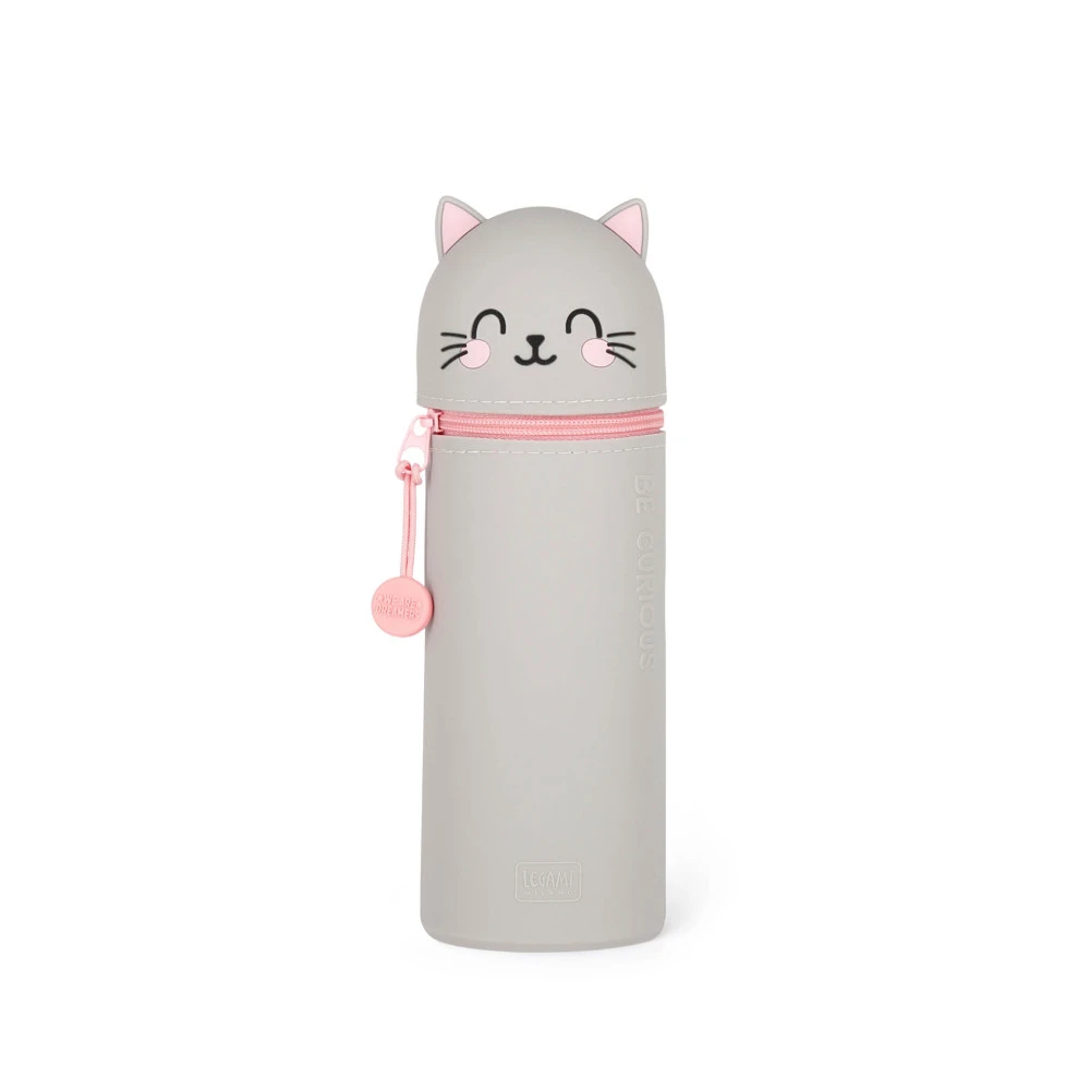 Kawaii, Trousse En Silicone Souple 2 En 1, Kitty - Legami 3 Kawaii, Trousse En Silicone Souple 2 En 1, Kitty - Legami