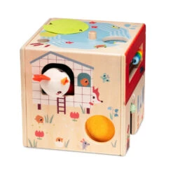 Cube D'activités En Bois, La Ferme - Lilliputiens -Jouets Éducatifs Boutique lilli83412 cube d activites 2