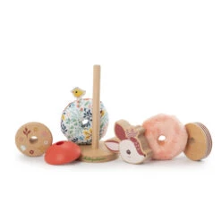 Stella Le Faon, Pyramide En Bois Et Tissus - Lilliputiens -Jouets Éducatifs Boutique lilli83471 2