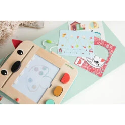 Louis Le Loup, Ardoise Magique En Bois - Lilliputiens -Jouets Éducatifs Boutique lilli83473 2