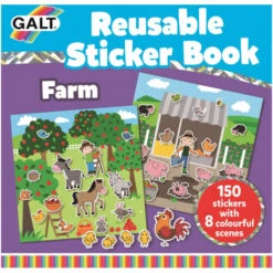 Livre Avec Stickers Repositionnables, La Ferme - Galt Toys