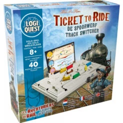 Logiquest - Les Aventuriers Du Rail, Le Défi Des Locos - Asmodée -Jouets Éducatifs Boutique logiquest aventuriers du rail asmodee 1